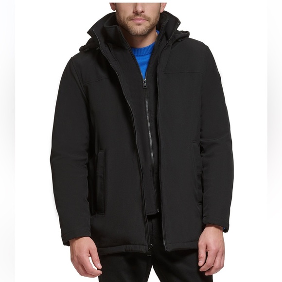 Calvin Klein Other - Calvin Klein Men’s Infinite Stretch Jacket with Polar Fleece Lined Bib-S Black